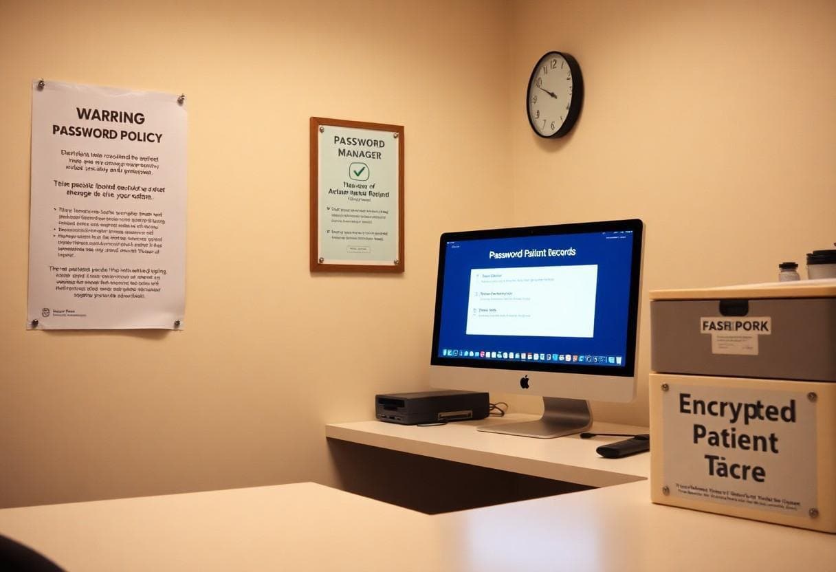 Medical team reviewing patient information in a clinical environment