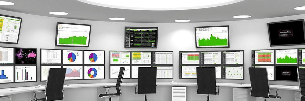 Network operations dashboard wall